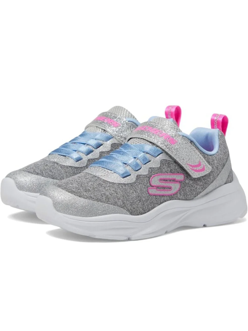 Girls Size 7 Skechers Child Power Jams - Everyday Bestie Toddler Shoes, NWT